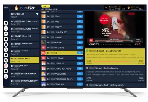 téléchargement d’application IPTV