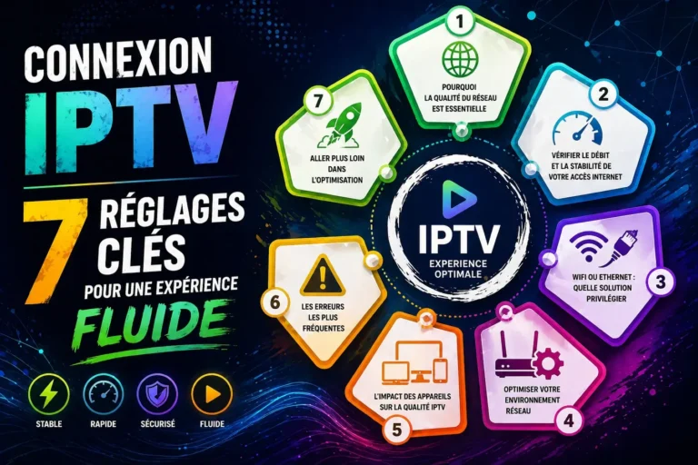 Connexion IPTV : 7 réglages clés pour une expérience fluide et stable sans coupure
