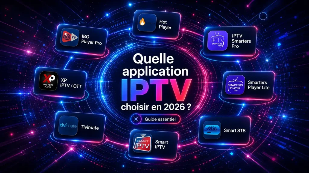 Quelle application IPTV choisir en 2026 : guide essentiel avec les principales applications IPTV