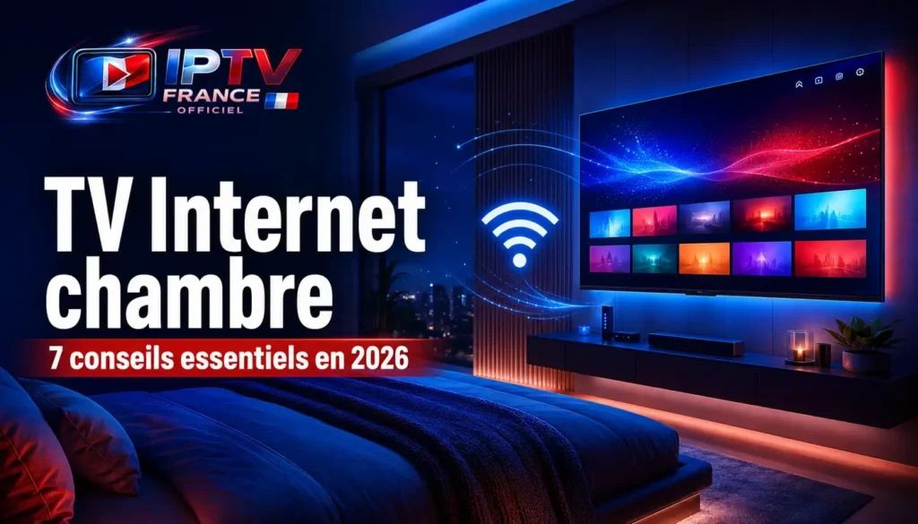 TV Internet chambre moderne avec connexion Wi-Fi en 2026