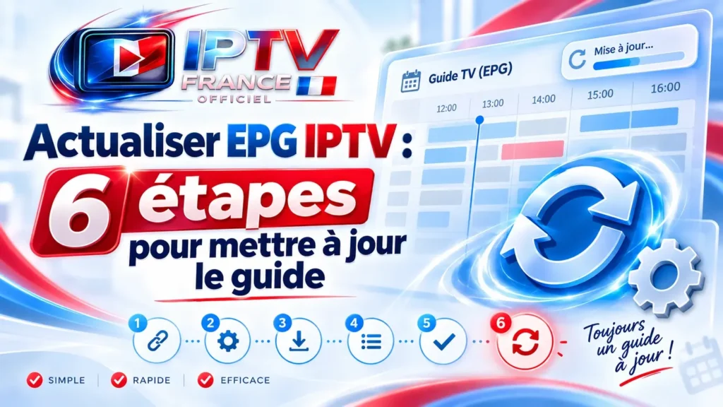 Actualiser EPG IPTV : 6 étapes pour mettre à jour le guide