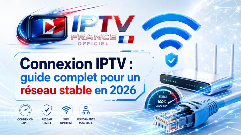 Connexion IPTV : guide complet pour un réseau stable en 2026