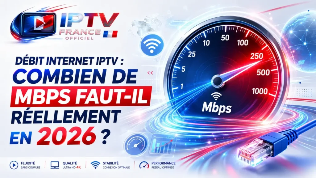 Débit internet IPTV : combien de Mbps faut-il réellement en 2026