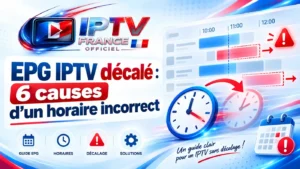 EPG IPTV décalé avec 6 causes d’un horaire incorrect
