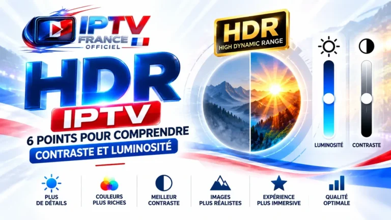HDR IPTV : comparaison du contraste et de la luminosité pour comprendre les avantages de la technologie HDR.