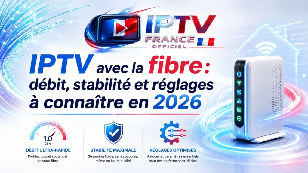 IPTV avec la fibre : débit, stabilité et réglages à connaître en 2026