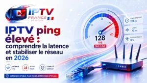 IPTV ping élevé : comprendre la latence et stabiliser le réseau en 2026