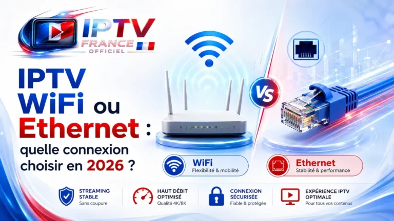 IPTV WiFi ou Ethernet : quelle connexion choisir en 2026