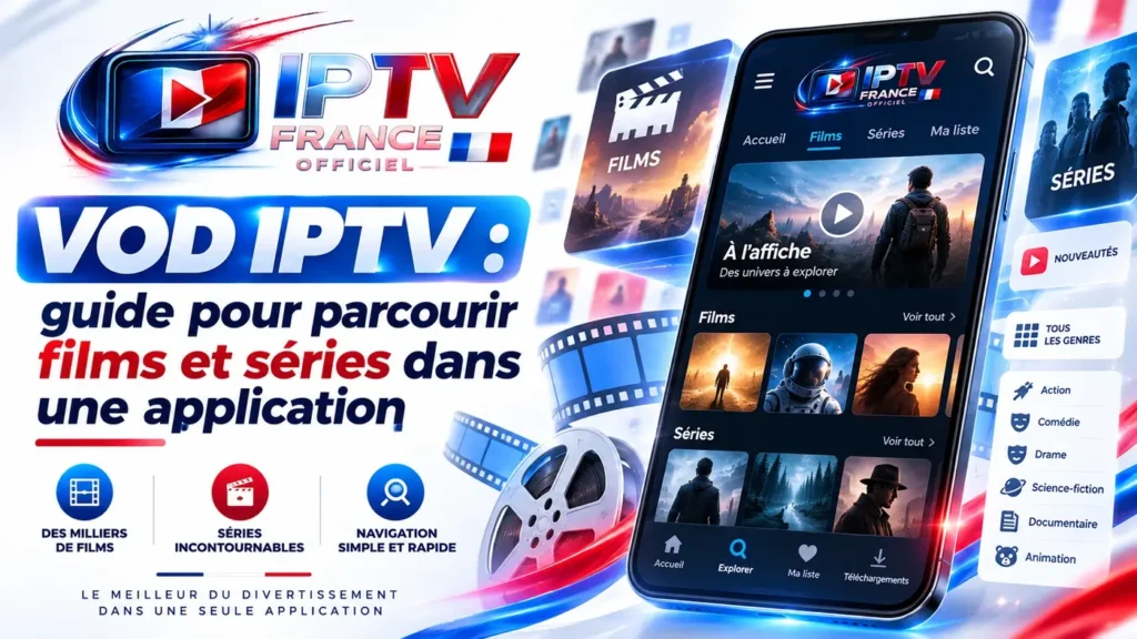 VOD IPTV : navigation dans les films et séries depuis une application