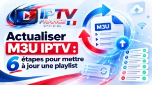Actualiser M3U IPTV pour mettre à jour une playlist en 6 étapes