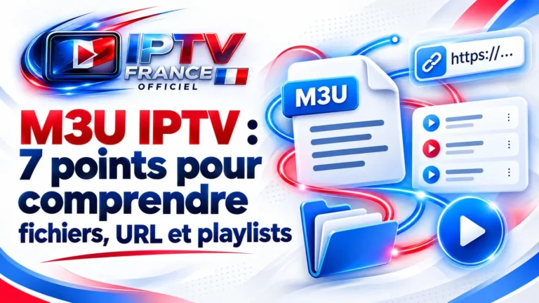 M3U IPTV : fichiers, URL et playlists expliqués