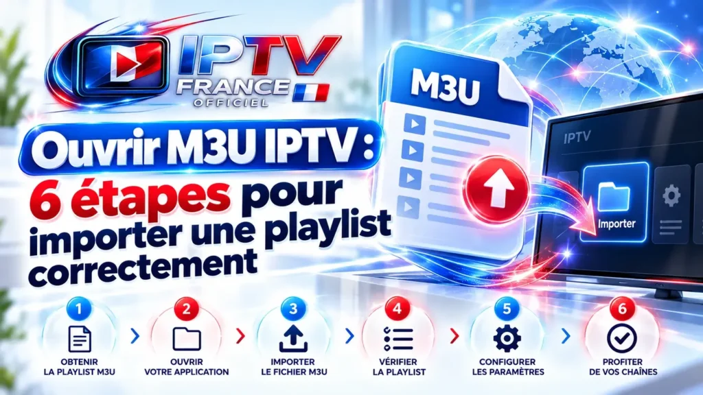 Ouvrir M3U IPTV et importer une playlist correctement en 6 étapes